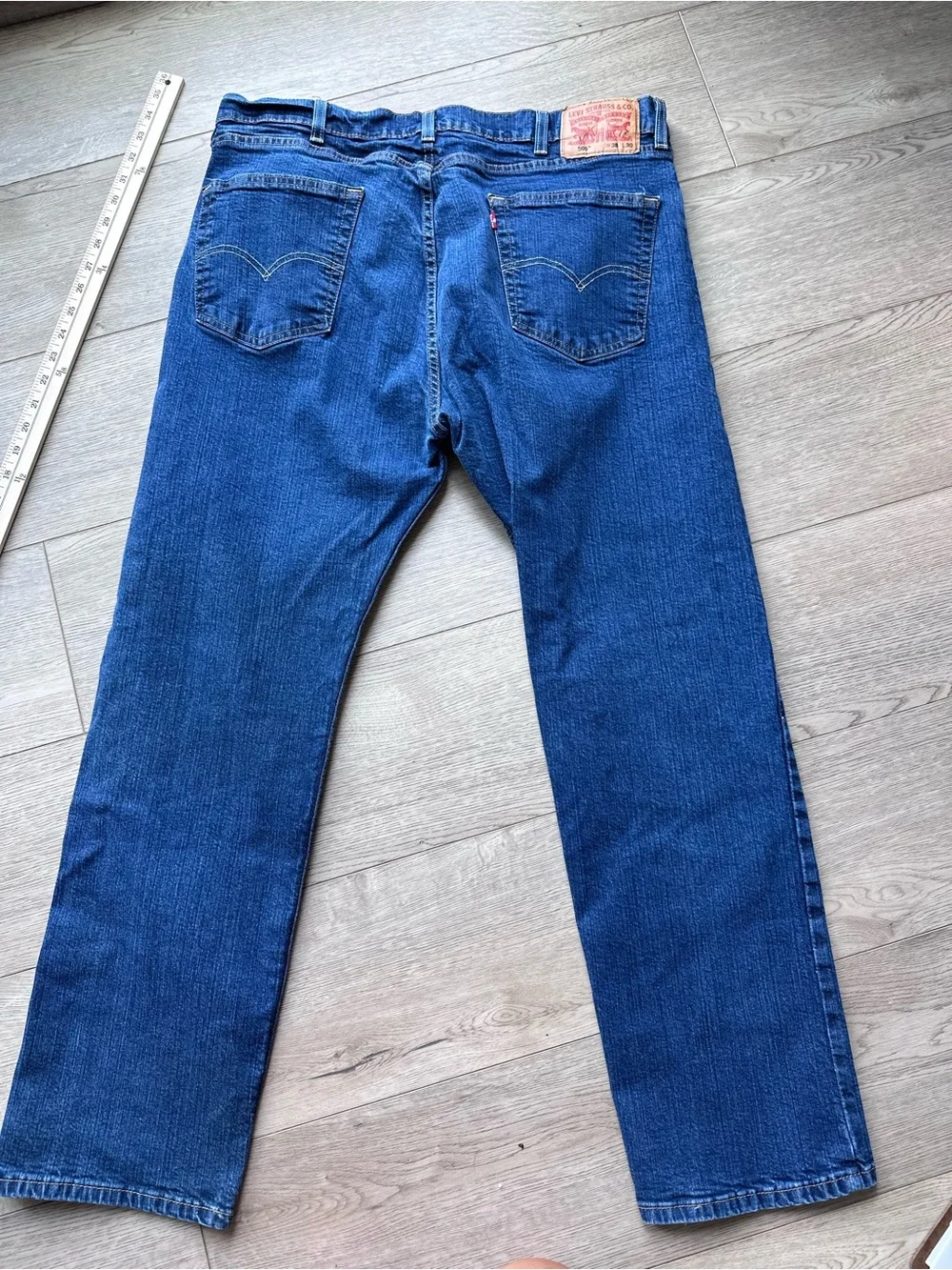 Levi’s 505 Men’s Jeans 38x30 Regular Fit Straight Leg Medium Blue Denim